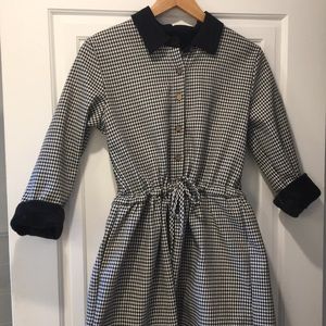 Houndstooth Collar Dress